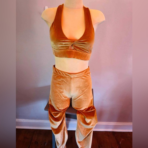 FABLETICS Velour LEGGINGS in light Honey - Picture 1 of 5